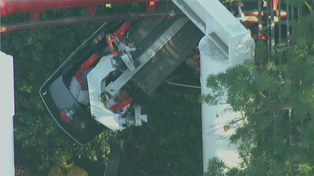 Six Flags roller coaster car derails 4 injured cbs19.tv