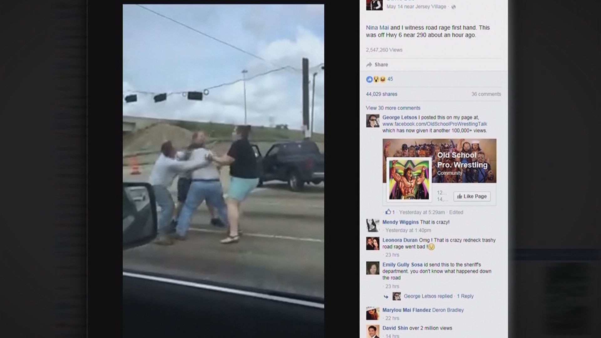 Houston Police Investigating Road Rage Caught On Camera Cbs Tv